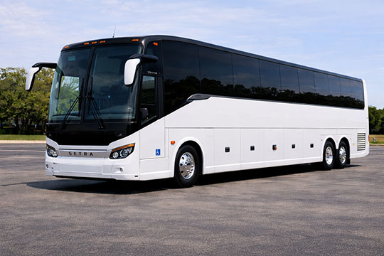 56-passenger charter bus available for charter in State College, PA